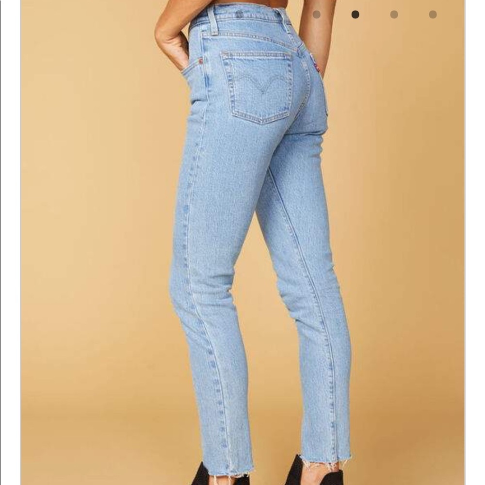 Levi’s 501 high rise skinny jean in tango raw hem - Picture 11 of 16